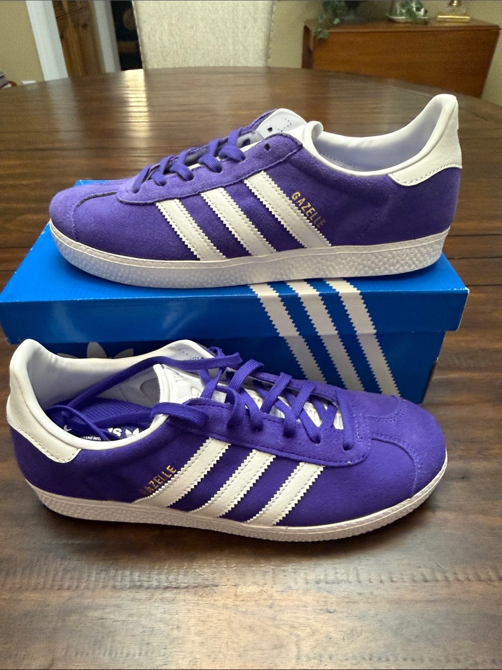 Adidas Purple Gazelle J Kids US 6.5 ACs